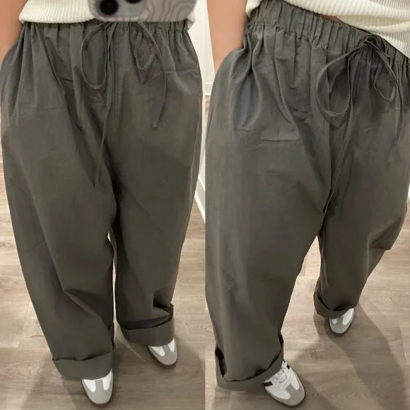 NWT Lauren Manoogian Duvet Pants Wide Leg Trousers Lead size 1 - Picture 5 of 11